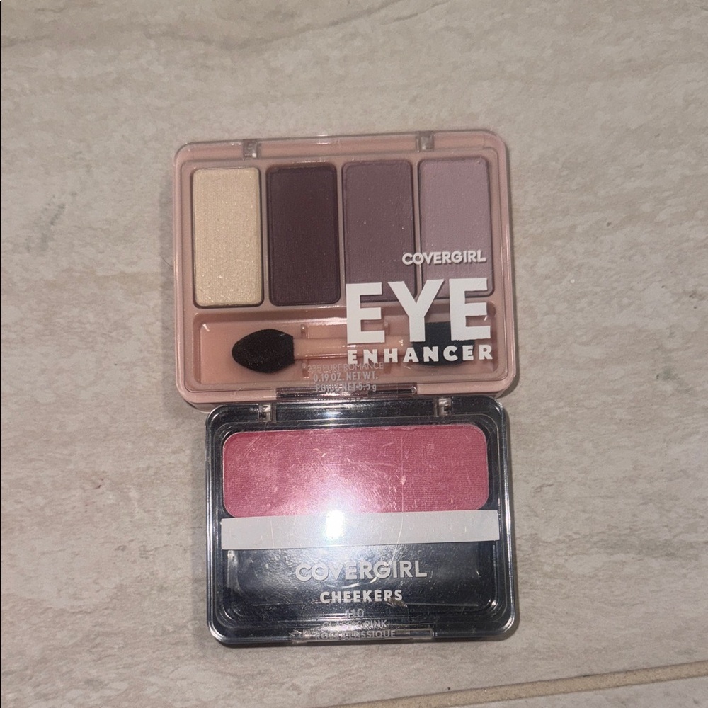 COVERGIRL Eye Enhancer Palette & Cheekers Blush in Pink and Mauve Tones